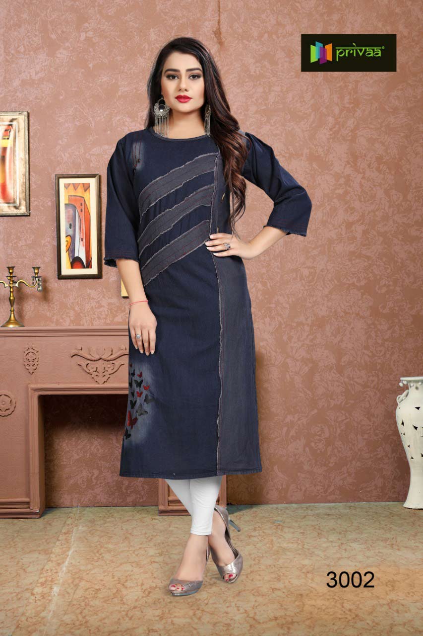 Chokidar Vol-3 Privaa Applica Design Denim Kurti Chokidar Vol-3 Privaa Applica Design Denim Kurti